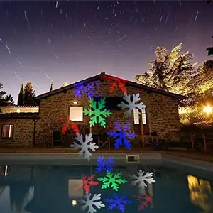 ABS à prova d' água Do Jardim Da Paisagem Led Projector Ao Ar Livre Luzes De Natal Do Floco De Neve