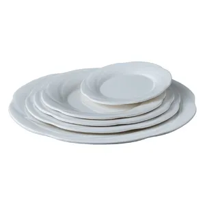 Unique style 100% melamine dinner plate serving dishes dish set for party, wedding, picnic
