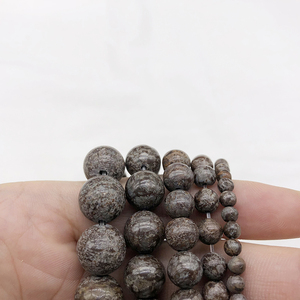 Perles de pierres <span class=keywords><strong>semi</strong></span>-précieuses naturelles, marron, flocons de neige, <span class=keywords><strong>pour</strong></span> la <span class=keywords><strong>fabrication</strong></span> de <span class=keywords><strong>bijoux</strong></span>, bracelet, (AB17107), livraison gratuite - Product Image 6