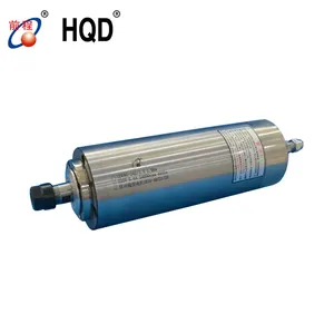 HQD 80mm 1.5kw 24000rpm 4 bearings metal cutting mini spindle for cnc machine