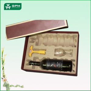 เยื่อกระดาษรีไซเคิล1ขวดถาดผู้ส่งไวน์ - Product Image 2