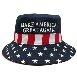 Personalizzato Promozionale Sublimazione Cappello Della Benna del Commercio All'ingrosso Bandiera Americana Cappello Della Benna