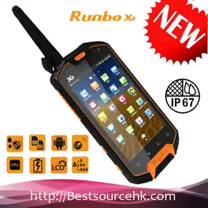 2013 low price IP67 rugged phone!!! MTK 6577 dual core 1.0GHz smartphone Runbo X5 with GPS Bluetooth WiFi