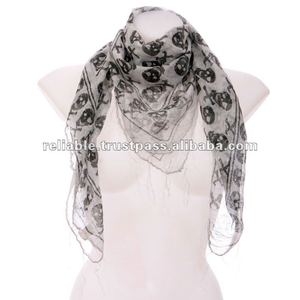 Écharpe d'été traditionnelle en coton pour femmes adultes Square Daily Wear Accessoire - Product Image 2