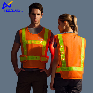 رخوة التكتيكية شرطة أدى ضوء شبكة سلامة سترة عاكسة - Product Image 3