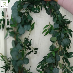 Ghirlanda di Eucalipto Artificiale di Alta Qualità, Foglie di Salice, Pianta Verde per Decorazioni di Matrimoni, Feste e Hotel - Product Image 2