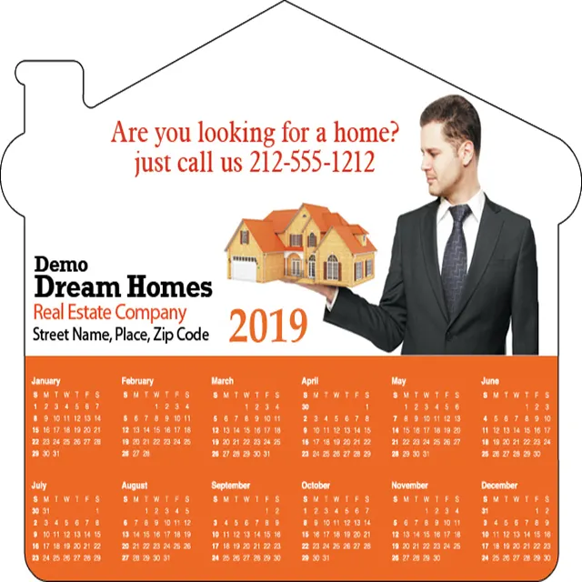 2019 Houseshape Realtor 자석, 초강력 Realtor 부동산 광고 자석, 부동산 마케팅 자석