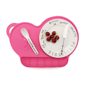 FDA envío forma personalizada niños cena plato dividido silicona placemat bebé - Product Image 5