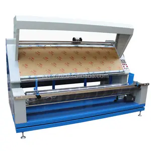 High level fabric textile edge aligning and inspection machine