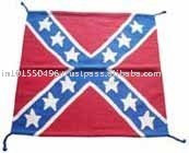 Manta vaquera 100% lana tejida a mano con diseño tradicional del sur de la bandera estadounidense, ideal para equitación. - Product Image 6