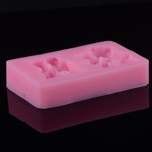 Moda Progettato Bella Figura Dell'orso 2 Cavità Del Silicone Mini Stampi per dolci Per I Bambini - Product Image 4