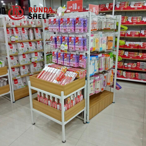 8miniso Exposição da Cremalheira do Supermercado Prateleira de Madeira de Madeira de Madeira de Varejo de Vestuário MC Caso Oferta 350 400 milímetros de Aço Laminadas A Frio CN; gua - Product Image 5