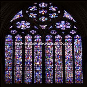 Classica elementi religioso galleggiante stained glass prezzo - Product Image 4