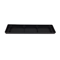 Plaque de fixation rectangulaire en PP noir de haute qualité pour pieds de canapé, accessoires de meubles, pieds en plastique robustes, installation facile pour