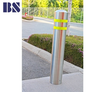 セキュリティ道路固定ステンレスボラードカバーステンレス鋼ボラード道路の安全性 - Product Image 6