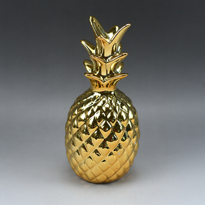 Tirelire en forme <span class=keywords><strong>d</strong></span>'ananas, caisse <span class=keywords><strong>d</strong></span>'épargne <span class=keywords><strong>d</strong></span>'or en céramique pour la <span class=keywords><strong>d</strong></span>écoration de la maison - Product Image 2
