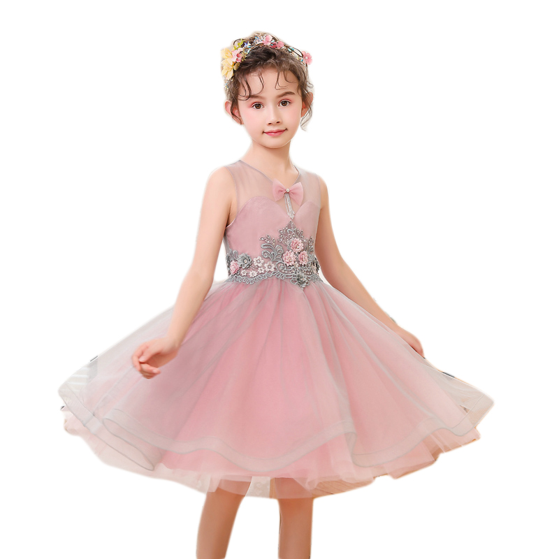 Женское Короткое платье ручной работы jancдекабря XXLF389 розового цвета с кружевной аппликацией и блестками