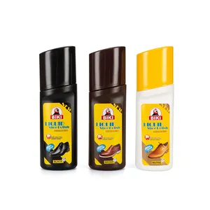 Liquid Shoe Polish High Quality 75ml Quick Shine Waterproof Black Brown Neutral China Manufacture BIKI Brand OEM Qui Shine