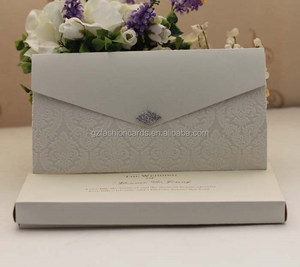 Cartes d'invitation de mariage originales en flocage avec boucle - Product Image 1