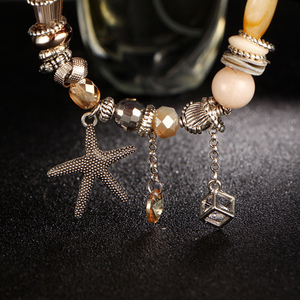 Color Starfish pulseras <span class=keywords><strong>Bohemia</strong></span> pulseras de <span class=keywords><strong>cristal</strong></span> para las mujeres - Product Image 5