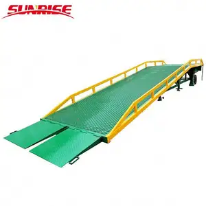 Rampe de chargement Mobile, plateforme de m, 10 tonnes, hauteur réglable, chariot pour conteneur, chariot