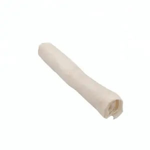 Natural cheap factory dog chews white rawhide roll