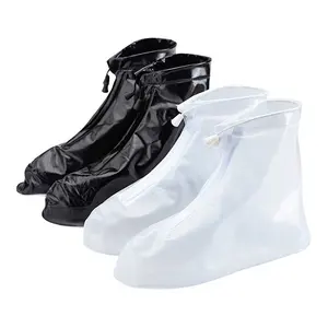 专业制造彩色一次性塑料PVC防水雨靴套可重复使用的防水雨鞋套
