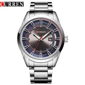 CURREN 8246 Top marque de luxe japon Movt montres mode Business hommes montre-bracelet Date caractéristique hommes montre-bracelet à Quartz