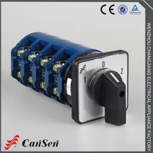 Cansen Changeover Switchพร้อมศูนย์ปิด60องศา160A 1-0-2 4เสา