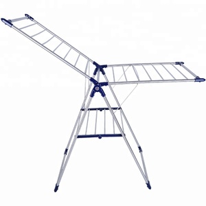 Airer vêtements en métal aile séchoir <span class=keywords><strong>pour</strong></span> l'intérieur et l'extérieur <span class=keywords><strong>etendoir</strong></span> à <span class=keywords><strong>linge</strong></span> séchoir pliable - Product Image 1