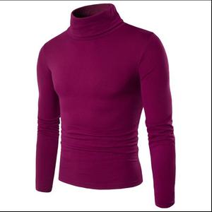 Printemps dernières conceptions de chandail pour les hommes, manches longues hommes 12GG tricot plaine pull chandail chemise - Product Image 4
