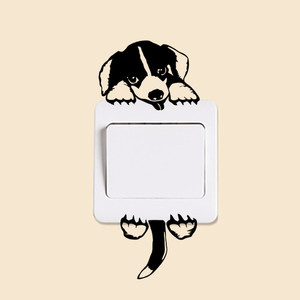 Autocollants muraux amusants, en forme de chat, souris et Rat, noir, animaux, pour la maison, décoration pour chambre d'enfants, bricolage, 12 pièces - Product Image 4