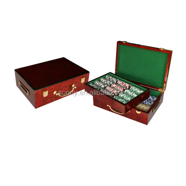 Luxe Houten 500 Poker Chip Set