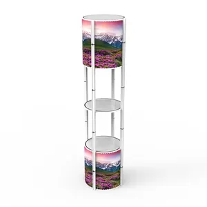 Portable vetrina twister torre, spirale Torre Display Stand