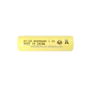 Pack de batteries rechargeables ni-cd AA 1.2V 400mAh, 400 v, batterie à plateau plat industriel, 7.2 pièces