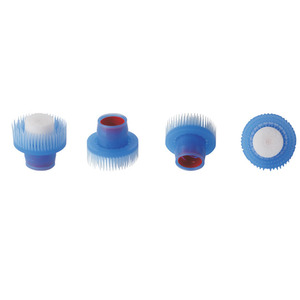 अनुकूलन ब्लू पारदर्शी प्लास्टिक के जूते पोलिश बोतल स्पंज ब्रश <span class=keywords><strong>applicator</strong></span> - Product Image 3