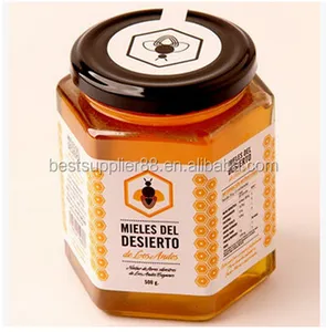 Ml 250ml de vidro Hexágono 85 mel/Geléia/frasco de especiarias/garrafa de vidro