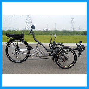 Marco De Acero de alto Carbono de <span class=keywords><strong>Meteoros</strong></span> 3 Ruedas Triciclo Reclinado con Ruedas de 26 Pulgadas - Product Image 3