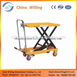 Petite table élévatrice à ciseaux hydraulique électrique, chariot à main hydraulique - Product Image 5