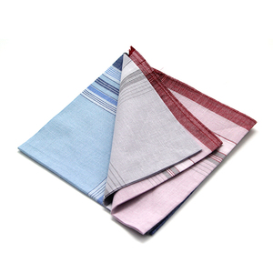 מותאם אישית לוגו <span class=keywords><strong>Mens</strong></span> פס כותנה ארוג ממחטה - Product Image 5