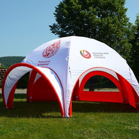 Impression numérique 400D Oxford Tissu Imperméable Gazebo Tubes gonflables Igloo Tente dôme pour salon professionnel