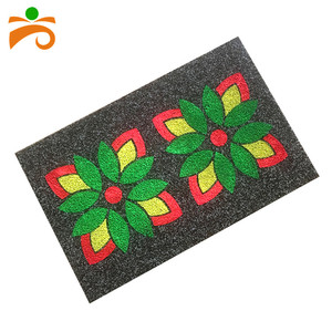 Imprimé polyester nature en caoutchouc porte tapis en plein air anti-slip tapis de sol - Product Image 1