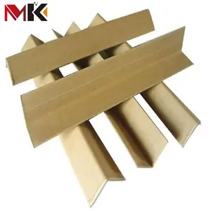 High Quality Kraft Paper L Profile Cardboard Protector Corners Angles Corrugated Edge Board V-cut Edgeboard Protection