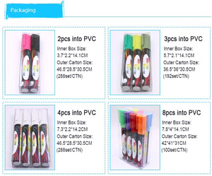 marcador de tiza Pene capaz de nuestra propia marca impreso en los marcadores con propio del cliente etiqueta en el paquete - Product Image 5