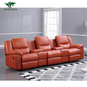 Tùy Chỉnh Đa Chức Năng Xem Phim Gia Đình 4 Ghế Sofa, Vải Xem Phim Gia Đình Ghế Rạp Hát Gia Đình Ghế