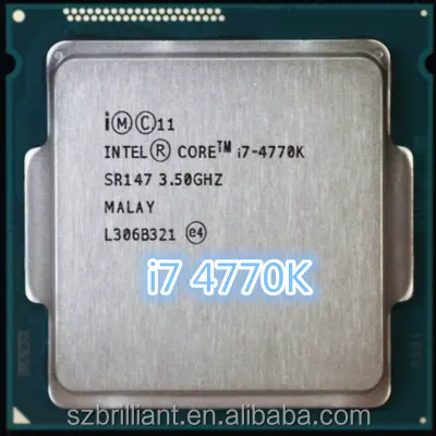 Original Processor Intel I7 4770K Quad Core 3.5GHz LGA 1150 TDP 84W 8MB Cache with HD Graphics 4600 Desktop CPU