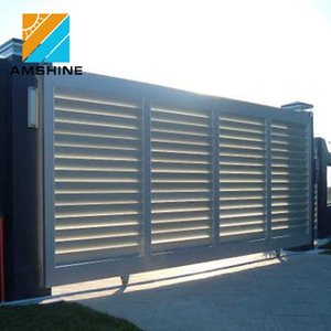 <span class=keywords><strong>Portail</strong></span> coulissant automatique <span class=keywords><strong>motorisé</strong></span> moderne en aluminium pour modules solaires, 1 ensemble, pour jardin et allée - Product Image 2