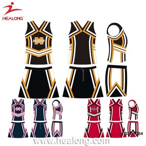 Sublimation Filles <span class=keywords><strong>Glee</strong></span> <span class=keywords><strong>Cheerleader</strong></span> Costume Maillots Uniformes Et Jupes - Product Image 1