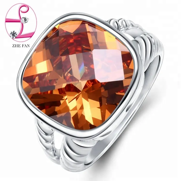 Sieraden zhefan mini order Klassieke Stijl Verlovingsring Clear Diamond Paar Ringen gratis sample