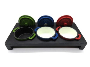 Mini-<span class=keywords><strong>cocotte</strong></span> en fonte émaillée <span class=keywords><strong>de</strong></span> 10 cm et faitout écologique - Product Image 6